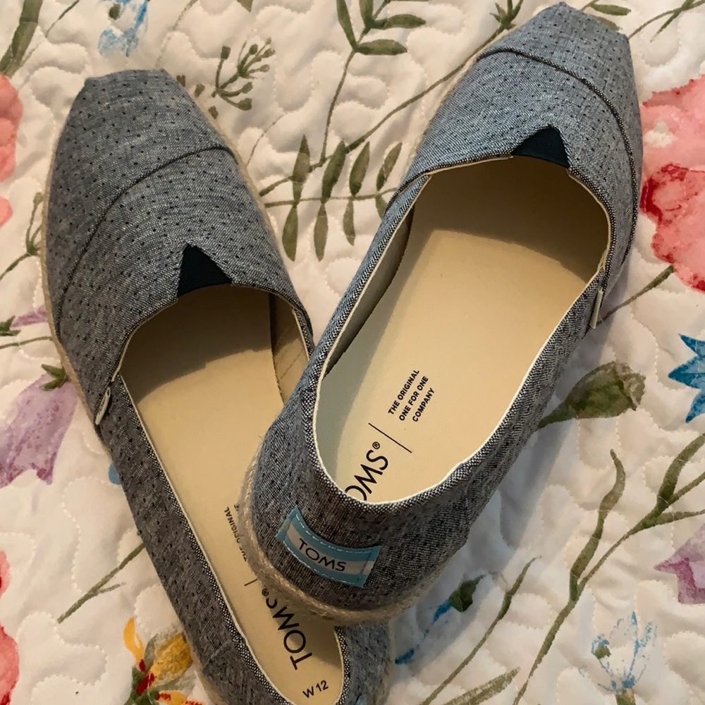 A pair of never worn brand new in the box Toms.